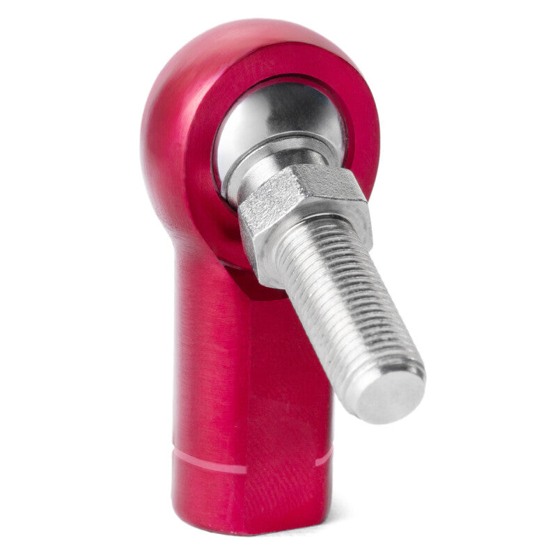 QA1 A Series Endura Rod End - Female/Left Hand - .3125in Bore x 3/8-24 w/Stud - Red Aluminum