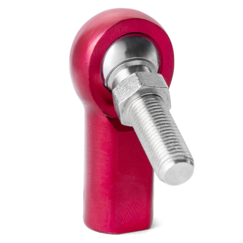 QA1 A Series Endura Rod End - Female/Right Hand - .25in Bore x 1/4-28 w/Stud - Red Aluminum