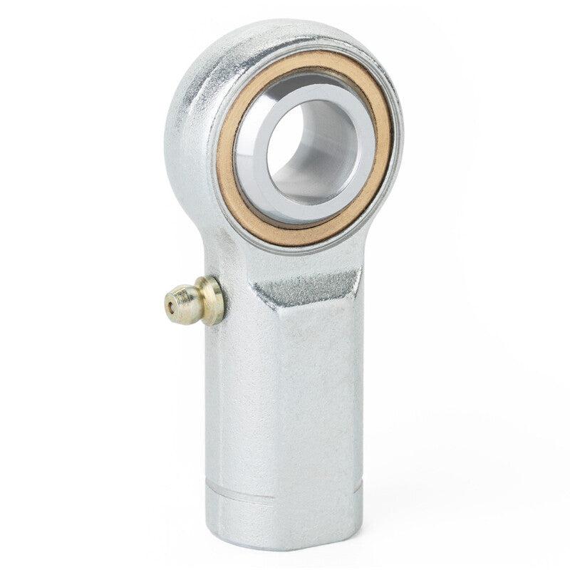 QA1 V Series 3-Pc Rod End - Female/Left Hand - 12mm Bore x M12x1.75 w/Zerk - Carbon Steel