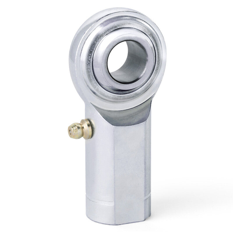 QA1 C Series 2-Pc Rod End - Female/Left Hand - .5in Bore x 1/2-20 w/Zerk - Carbon Steel