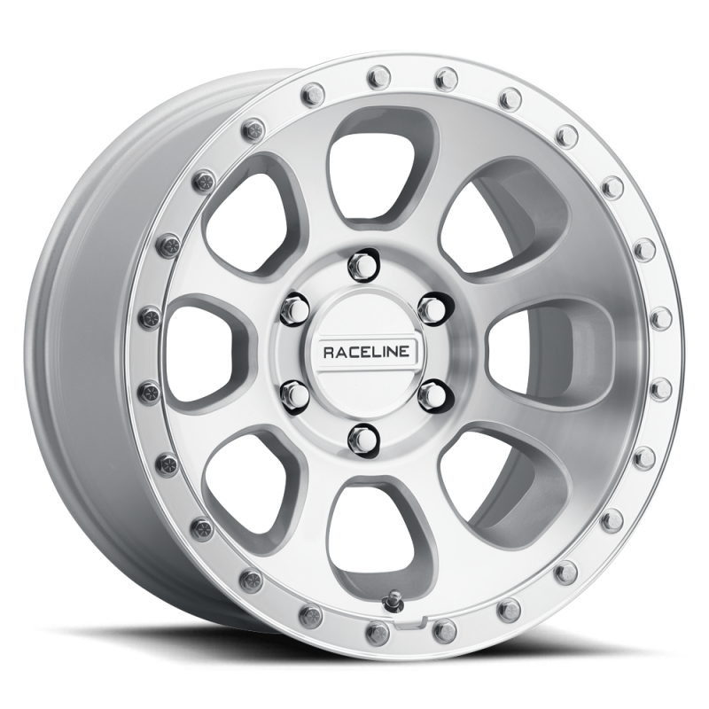 Raceline 961MC Bolt 17x9in / 6x135 BP / -12mm Offset / 87.1mm Bore - Machined Cc