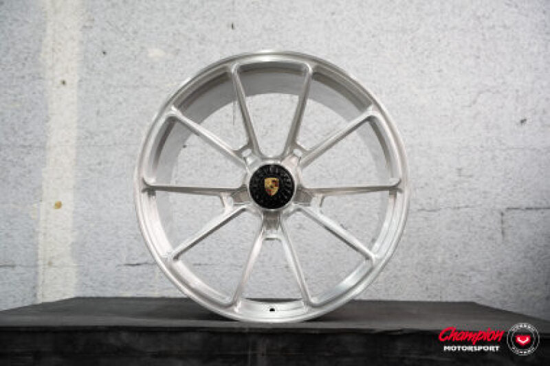 Vossen X Champion RS92 20X9 / ET43 / 5X130 / Brushed Gloss Clear Wheel / 911 Carrera 992 - Front