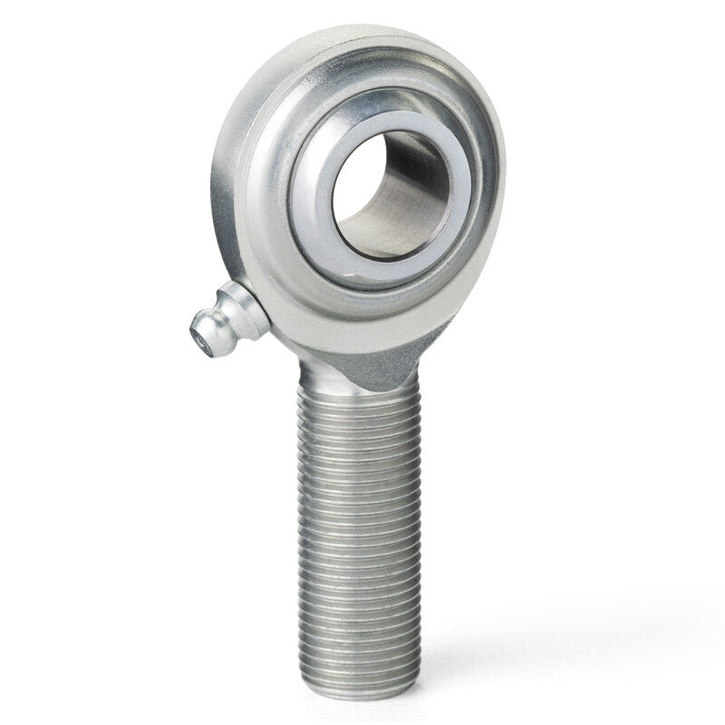 QA1 C Series 2-Pc Rod End - Male/Left Hand - .625in Bore x 3/4-16 w/Zerk - Carbon Steel