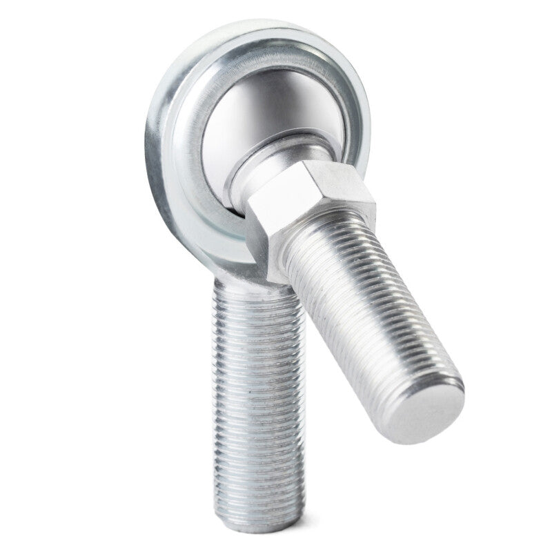 QA1 C Series 2-Pc Rod End - Male/Left Hand - .5in Bore x 1/2-20 w/Stud - Carbon Steel w/PTFE