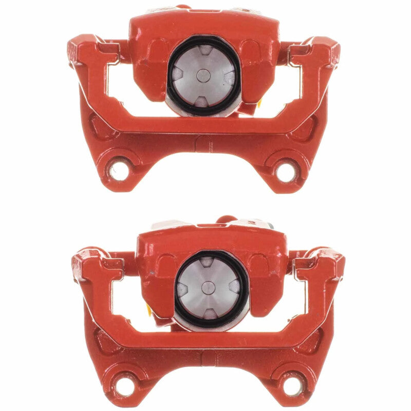 Power Stop 16-25 Mazda CX-5 Rear Red Caliper w/Bracket (Pair)