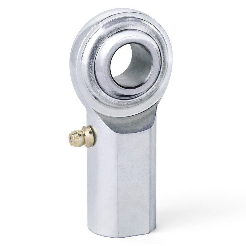 QA1 C Series 2-Pc Rod End - Female/Right Hand - .3125in Bore x 3/8-24 w/Zerk - Carbon Steel