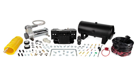 Air Lift 25981EZ WirelessOne kit with reserve tank, compressor, EZ Mount manifold, wireless controller and accessory hose