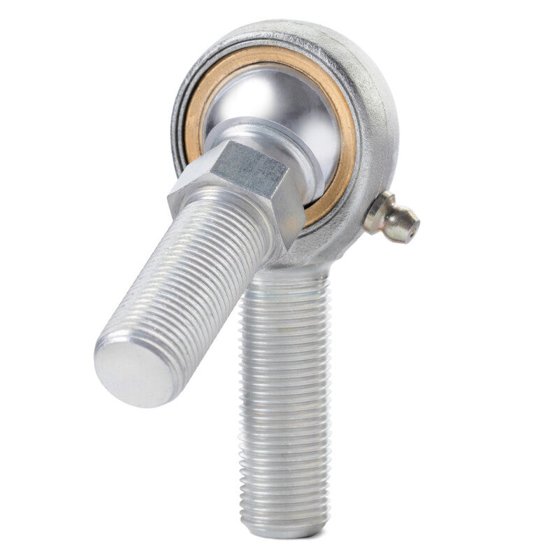 QA1 V Series 3-Pc Rod End - Male/Right Hand - 12mm Bore x M12x1.75 w/Stud & Zerk - Carbon Steel