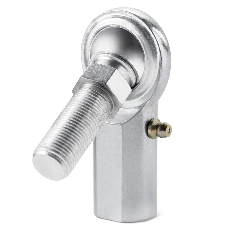 QA1 C Series 2-Pc Rod End - Female/Right Hand - .5in Bore x 1/2-20 w/Stud & Zerk - Carbon Steel