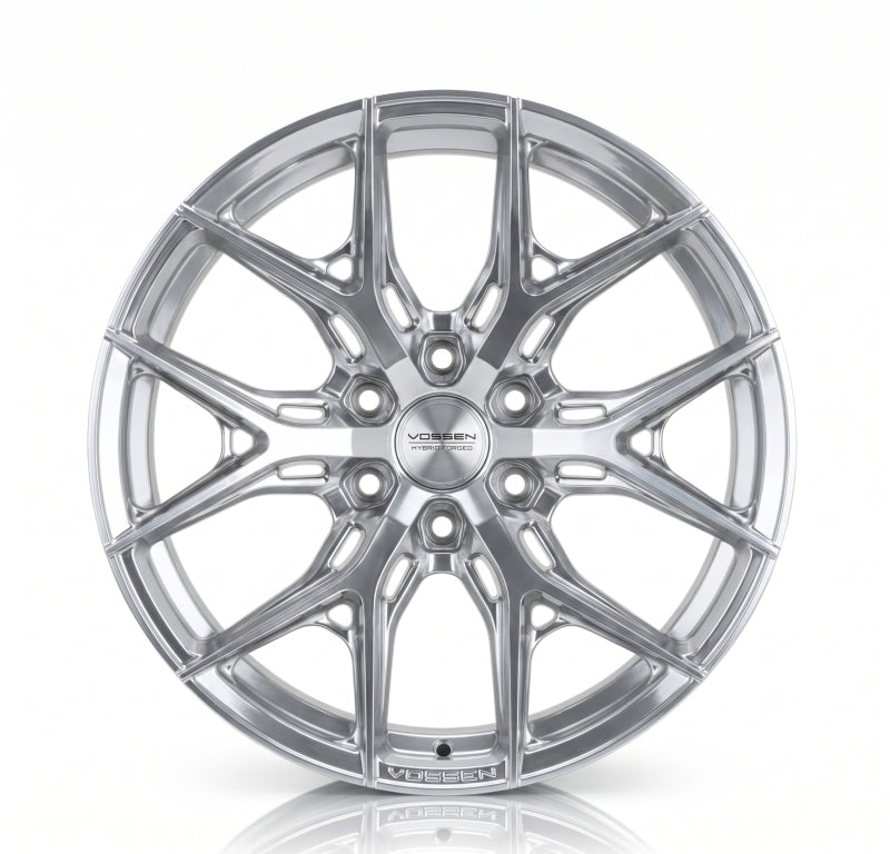 Vossen HF6-4 24x12 - 8x165.1 - ET-44 - Ultra Deep - 125.1 - Silver Polished Wheel