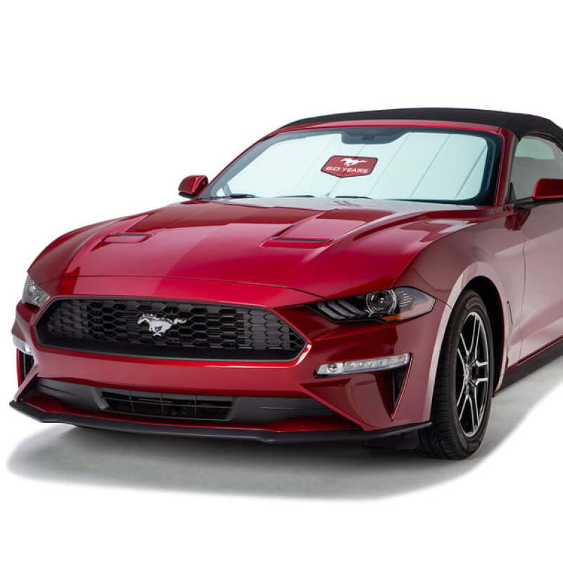Covercraft 10-12 Ford Mustang UVS100 Premier Series Custom Sunscreen with Red Mustang 60 Years Logo