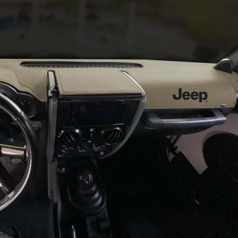 Covercraft 15-18 Jeep Wrangler (JK) w/ Light Sensor Limited Edition Custom Dash Cover w Jeep Logo