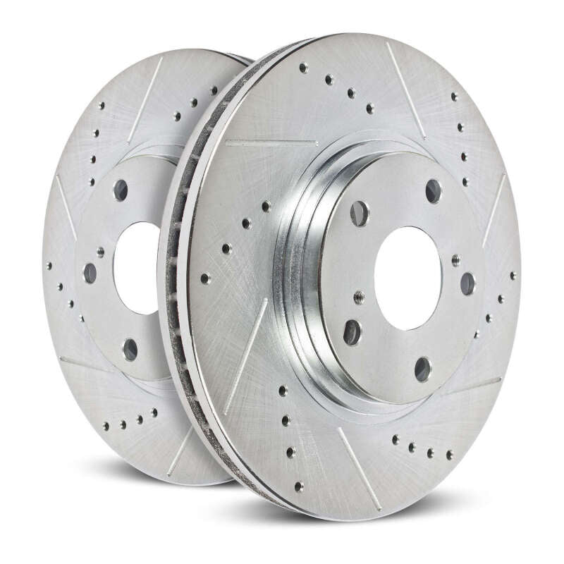 Power Stop 24-26 Toyota Tacoma Rear Drilled & Slotted Rotor - Pair