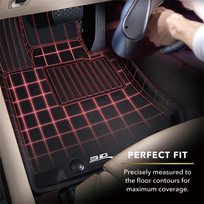 3D MAXpider 19-26 GMC Sierra / Silverado 1500 CC/ 2500/3500HD CC Bucket Seat Kagu Black Full Set