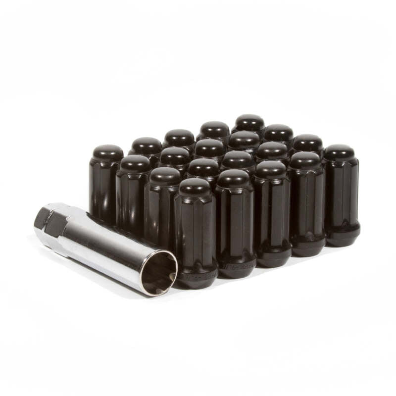 Method Radmutternsatz – Vielzahn – M12x1,25 – 5-Loch-Satz – Schwarz (Subaru) – 20 Muttern